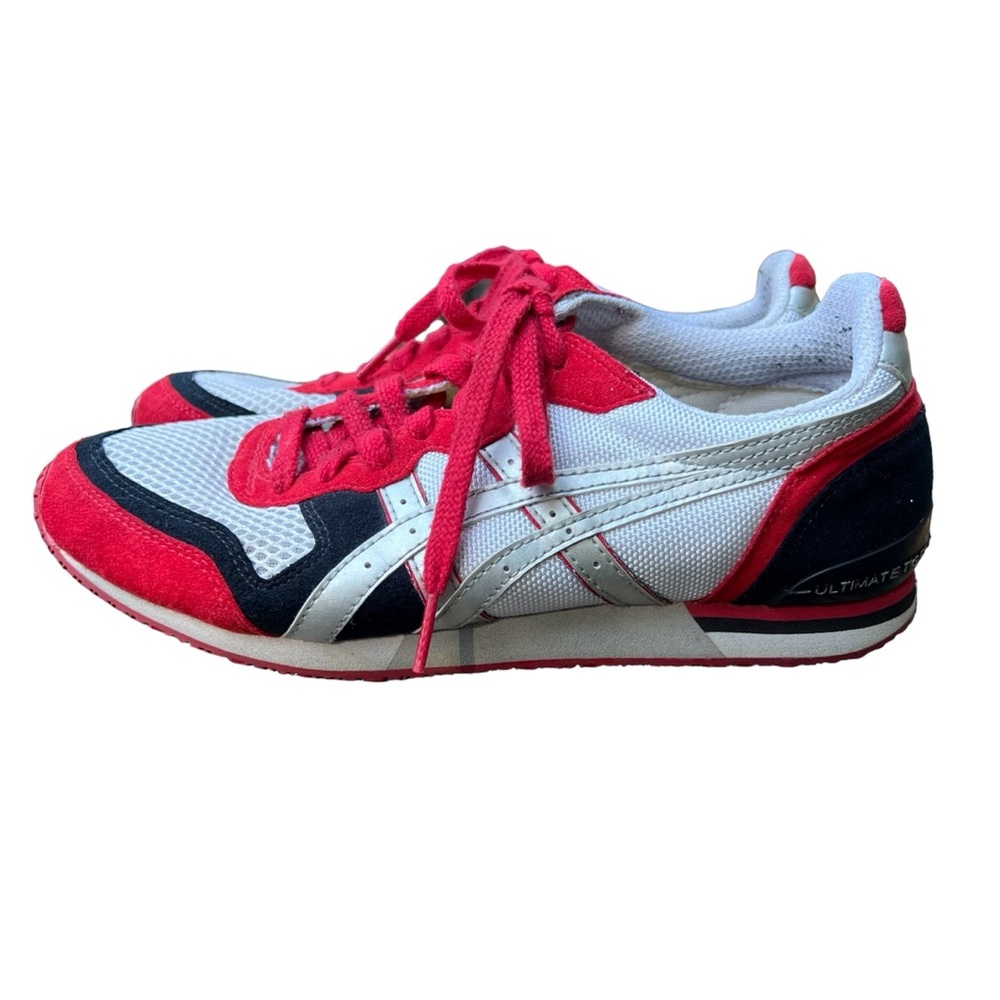 Asics Onitsuka Tiger Ultimate 81 Sneaker Shoe Mens Size 6 US Red/Black/Silver